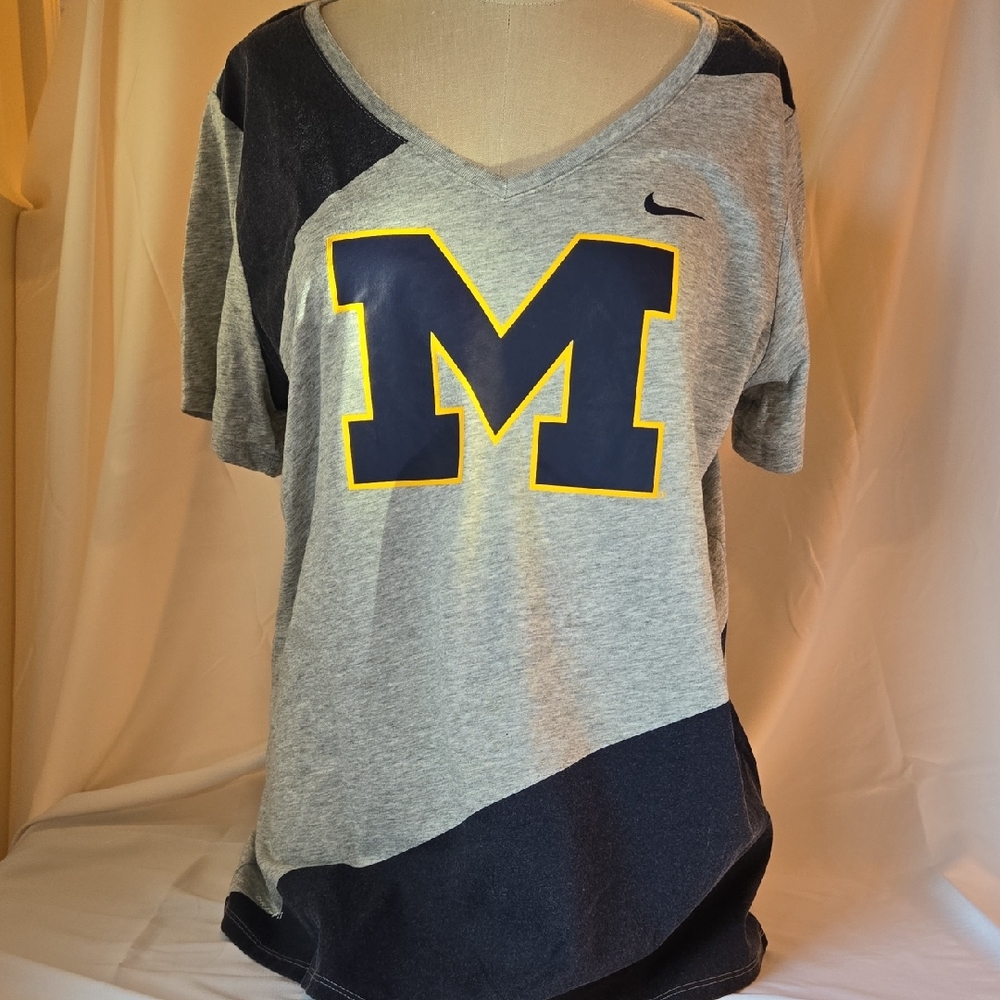 Michigan Nike Gray Dri-FIT Tee